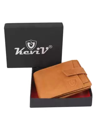 Men Leather Two Fold Wallet