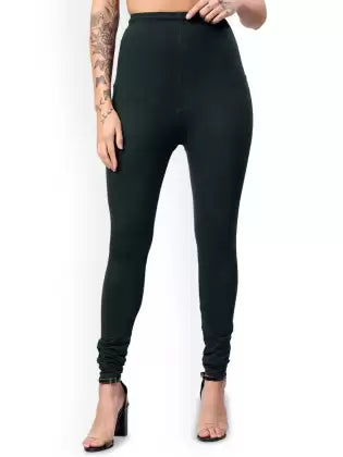 Cotton Churidar-Length Leggings