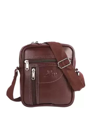 Men Structured Messenger Bag